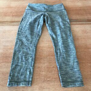 Lululemon Leggings Women 4 Gray Hip Pocket Stretch Athleisure Yoga Sculpting
